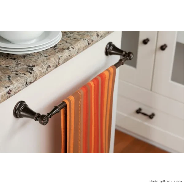 Oil Rubbed Bronze Bathroom Towel Bar - Moen Weymouth Series YB