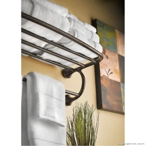 Oil Rubbed Bronze Bathroom Towel Shelf - Moen YB2894ORB