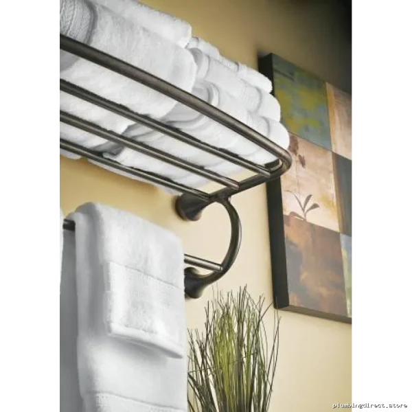 Oil Rubbed Bronze Bathroom Towel Shelf - Moen YB2894ORB - Image 3