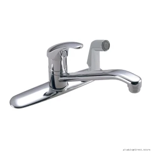 Origins One-Hand Kitchen Faucet with Side Spray - Premium Polished Chrome S-23-3 Symmons