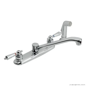 Origins 2-Handle Kitchen Faucet with Side Spray | Polished Chrome S-248-2-LAM