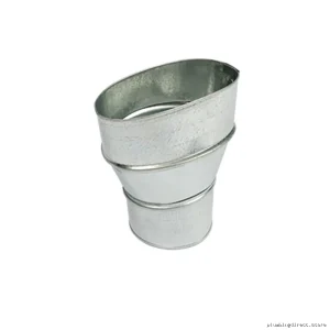Panasonic WhisperValue FVVS43R 4x3 Oval-to-Round Duct Transition Connector
