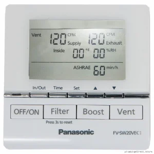 Panasonic Intellibalance ERVC Wired LCD Wall Controller - Model FVS