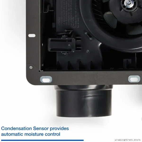 Panasonic 50-110 CFM Quiet Bathroom Exhaust Fan with Humidity Control - White