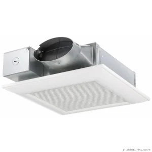Panasonic Whisper-Quiet 50-80-100 CFM DC Bathroom Fan - White