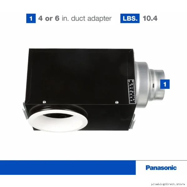 Panasonic WhisperRecessed 80 CFM Bathroom Fan, LED Light, Quiet & Efficient