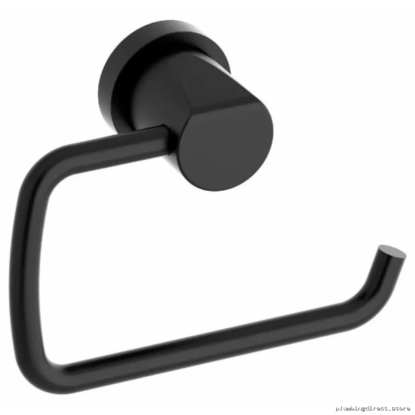Stylish Black Toilet Paper Holder by Parabola (PB3BK) - RIOBEL Modern Bathroom Accessory