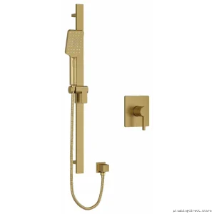 Brushed Gold Pressure Balanced Shower Valve by Paradox - PXTQ54BG