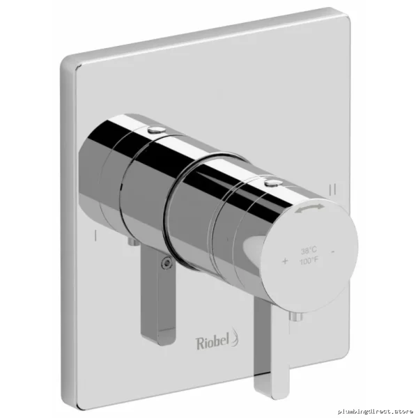 Chrome Dual Function Thermostat Trim Valve by Paradox