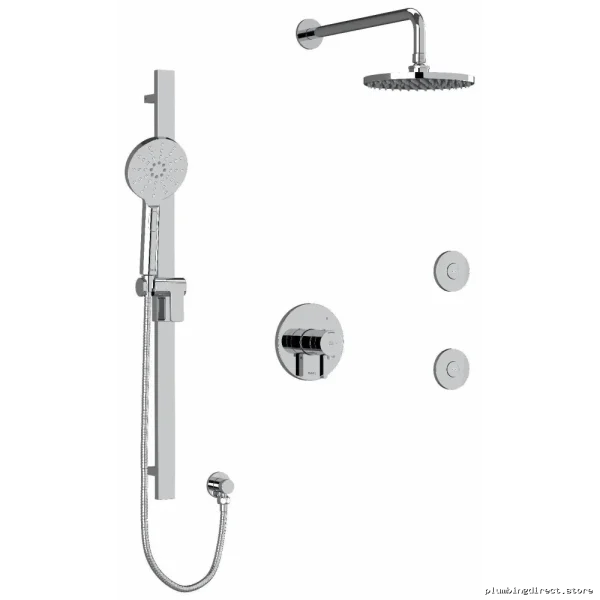 Thermostatic Shower Valve with Precision Temperature Control - Chrome (KIT3545PXTMC-EX) by Paradox from RIOBEL