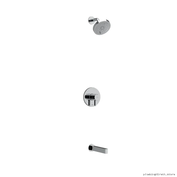 Chrome Thermostatic Shower Faucet Kit - Paradox RIOBEL KIT4744PXTMC with Precision Temperature Control