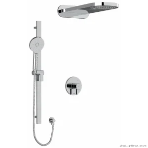 Paradox Thermostatic Shower Faucet w/ PEX Expansion Kit - Chrome RIOBEL