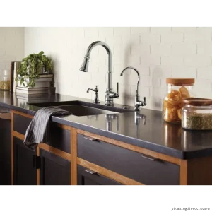 Paterson Chrome Kitchen Faucet with Pulldown Spray - Model S72003