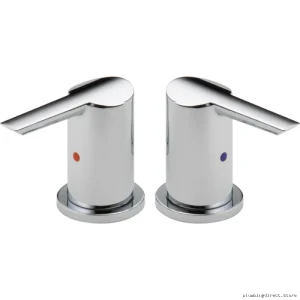 Delta Chrome Lever Handles for Roman Bathtub Shower Set