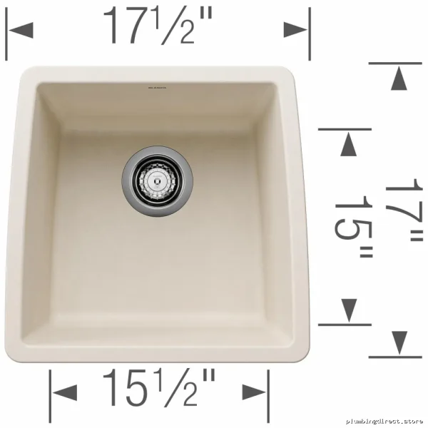 Performa Soft White Undermount Silgranit Bar Sink - U 1 Bowl Design