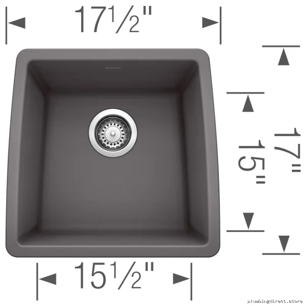 Performa U1 Bowl Undermount Silgranit Bar Sink | Durable White Granite Design - Image 3