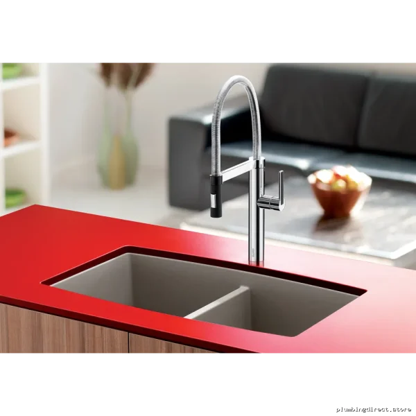 Performa U2 Bowl Undermount Silgranit Sink - Truffle Blanco 401189 - Image 2