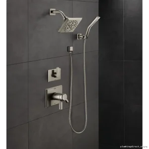 Pivotal TempAssure 17T Series H2Okinetic-Powered Shower Trim - Stainless Steel T17T299-SS Delta