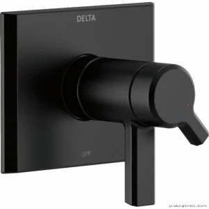Pivotal High-Perf Temp Ass ure ValvTrim - Matte Black T-Series Delta