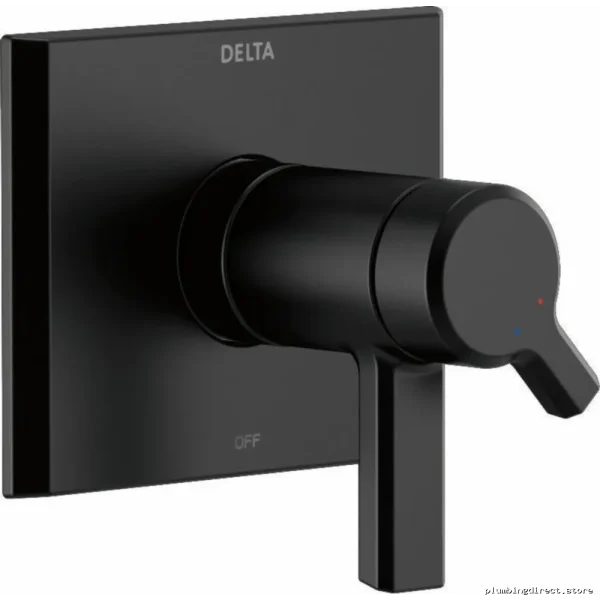 Pivotal High-Perf Temp Ass ure ValvTrim - Matte Black T-Series Delta