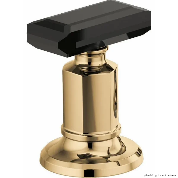 Invari Polished Gold & Black Crystal Knob Handle Kit - HK5376-PGBC Brizo - Image 3