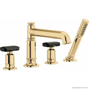 Polished Gold Single Handle Roman Tub & Shower Faucet Brizo