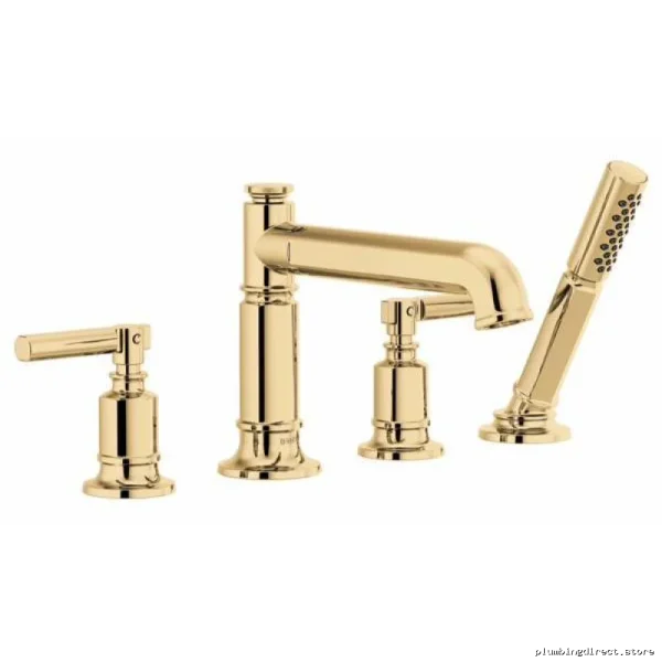 Polished Gold Single Handle Roman Tub & Shower Faucet Brizo - Image 2