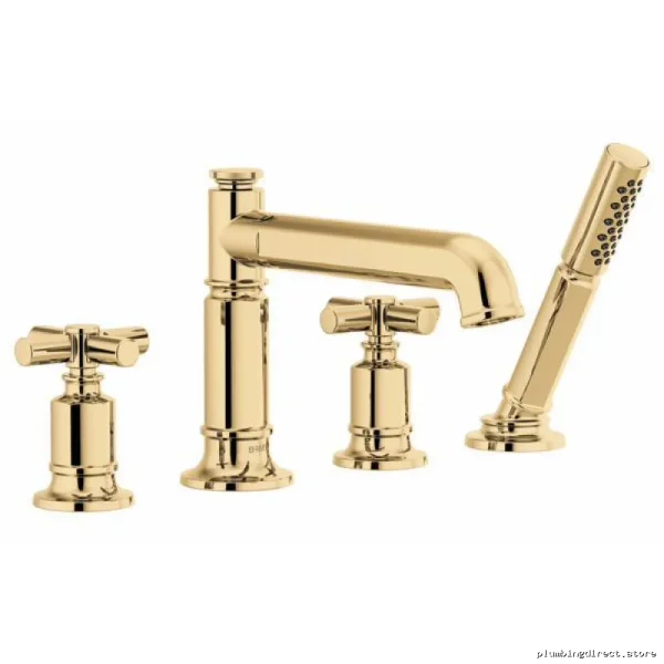 Polished Gold Single Handle Roman Tub & Shower Faucet Brizo - Image 3