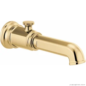 Polished Gold Tub Spout with Diverter - Brizo Invari RP100327PG