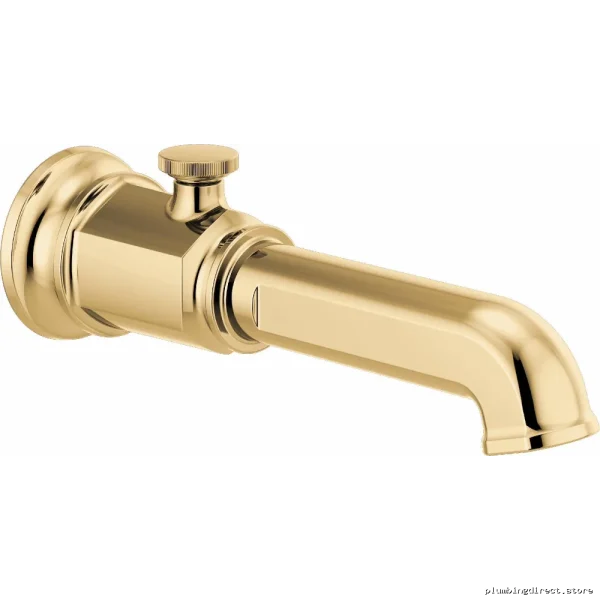 Polished Gold Tub Spout with Diverter - Brizo Invari RP100327PG