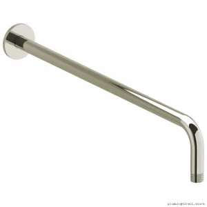 Polished Nickel Shower Arm with Round Escutcheon Wall Mount - RIOBEL 513PN 20 Inch