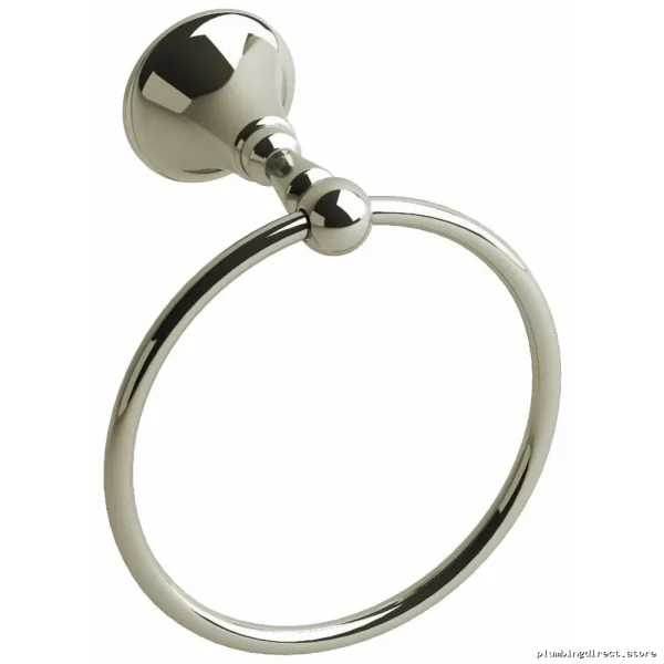 Momenti Polished Nickel Bath Towel Ring - Modern Design Stainless Steel RIOBEL