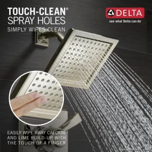 Polished Nickel Delta DryDenMonitor Bath/Shower Faucet Set Model #