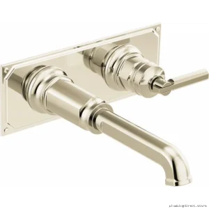 Polished Nickel Escutcheon Plate for Brizo Wall-Mounted Faucets - Invari RP100323PN