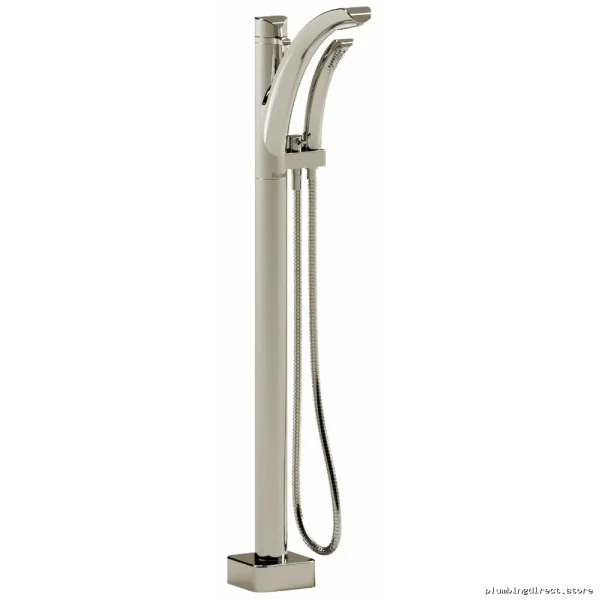 Single Hole Floor Mount Tub Faucet Trim - Polished Nickel Finish (TSA37PN) RIOBEL