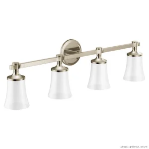 Flara 4-Globe Light Sconce with Polished Nickel Finish - Moen YB0364NL