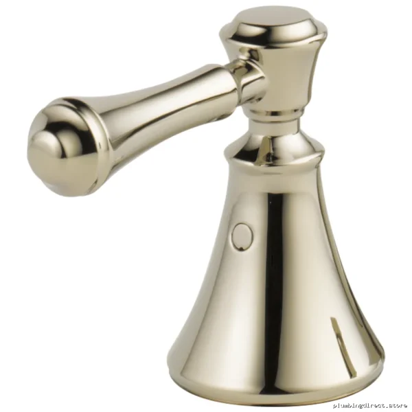 High-Quality Lever Handles for Bathroom/Kitchen - Polished Nickel Finish (Pair) | Cassidy H297PN Delta