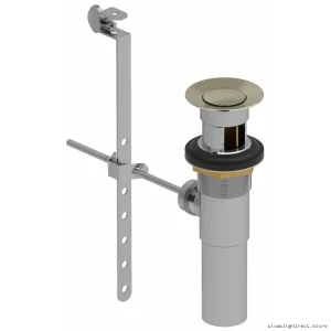 Polished Nickel Pop-Up Drain Kit with Overflow Protection