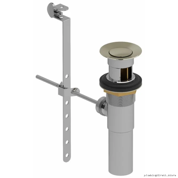 Polished Nickel Pop-Up Drain Kit with Overflow Protection