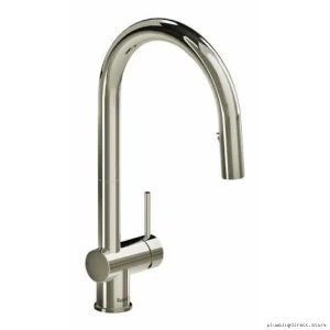 Polished Nickel Kitchen Faucet with Pulldown Spray - RIOBEL AZ201PN