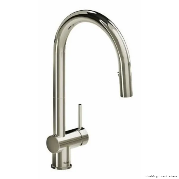 Polished Nickel Kitchen Faucet with Pulldown Spray - RIOBEL AZ201PN