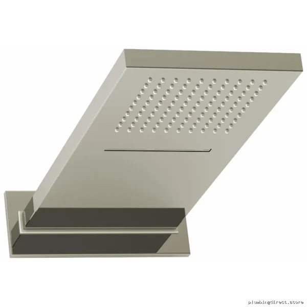 Polished Nickel Rectangle Showerhead - Rain & Cascade Flow by RIOBEL 404PN