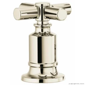 Roman Tub Cross Handle Set - Polished Nickel Finish (HX676-PN) | Invari Bathroom Fixtures