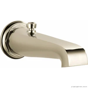 Polished Nickel Rook Tub Spout with Pull-Up Diverter Faucet - Brizo RP78581PN