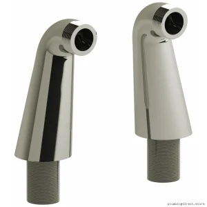 Shower Deck Mount Riser Pair Polished Nickel TU99PN RIOBEL