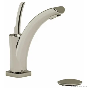 Polished Nickel Single-Hole Bathroom Faucet with Joystick Handle & High Flow Rate | Salome Model RA