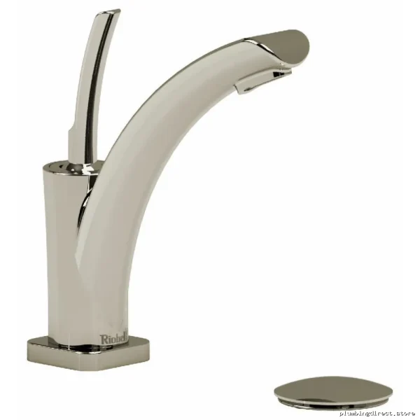 Polished Nickel Single-Hole Bathroom Faucet with Joystick Handle & High Flow Rate | Salome Model RA