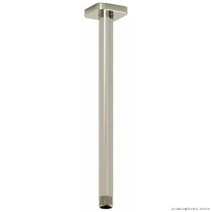 Polished Nickel Square Shower Arm 12 Inch Ceiling Mount RIOBEL 577PN