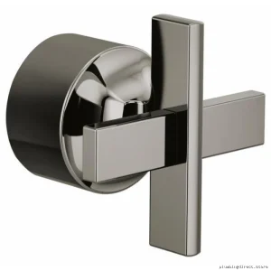 Polished Nickel Thermostat Valve Trim & Cross Handle Kit | Levoir