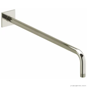 Polished Nickel Wall-Mounted Shower Arm with Square Escutcheon Design - RIOBEL Model #53